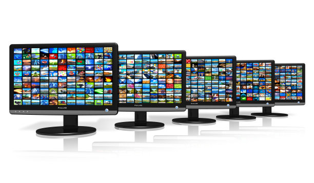 一行液晶显示器与图片画廊图片下载