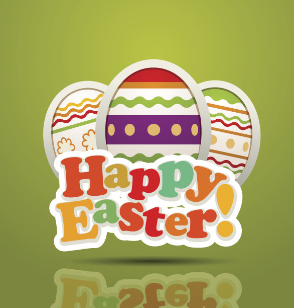 彩色的复活节彩蛋图片下载