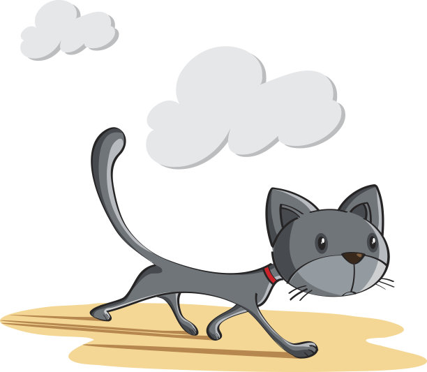 黑猫四处游荡图片下载