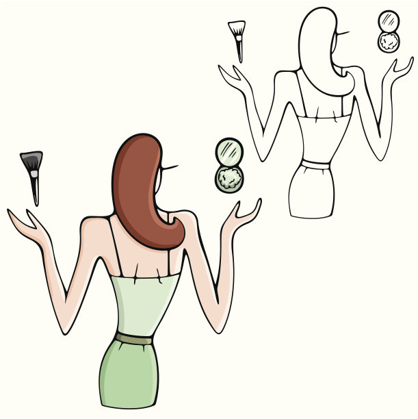 时尚女性矢量插画系列图片下载