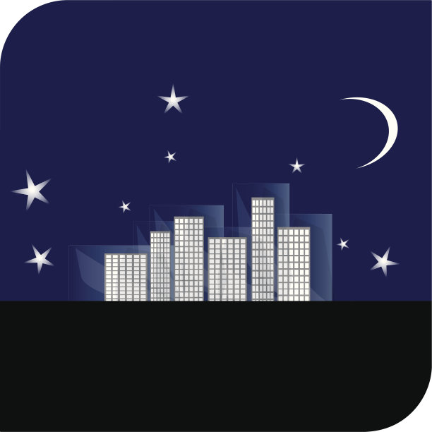 晚上的城市图片下载