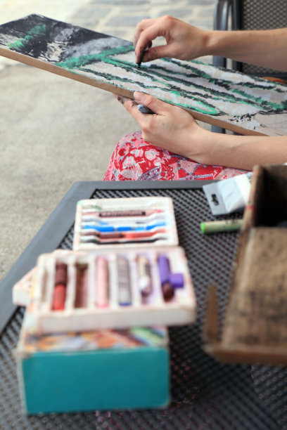 街头画家图片下载