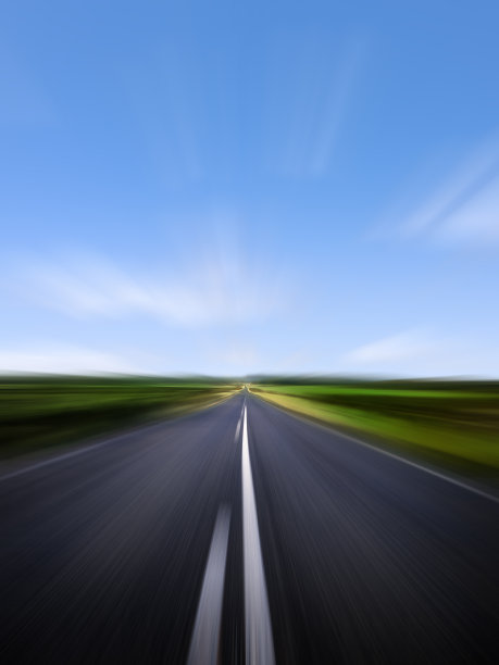 乡村道路模糊运动图片下载