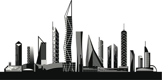 白天的城市景观图片下载