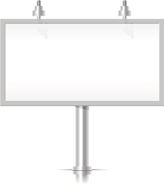 白色的宣传牌图片下载