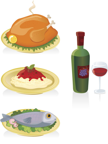 食物和酒图片下载