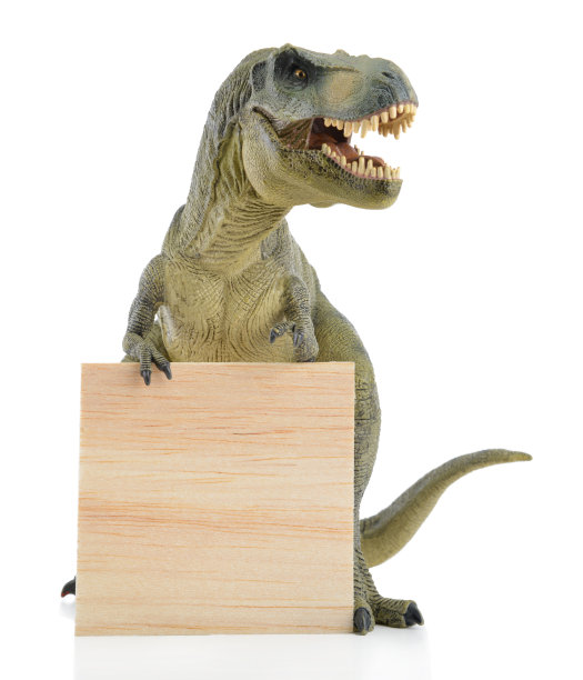 恐龙与木板图片下载