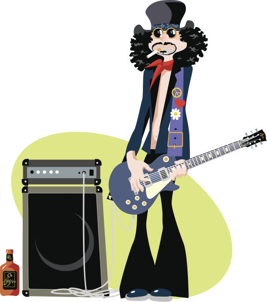 摇滚吉他手图片下载