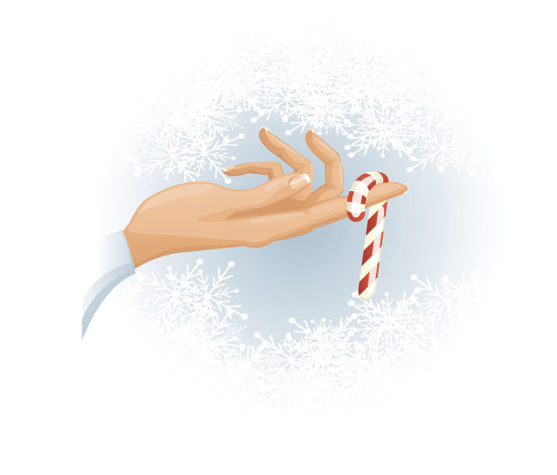 圣诞快乐的手图片下载