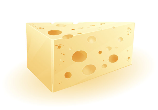 图标矢量一块瑞士奶酪图片下载