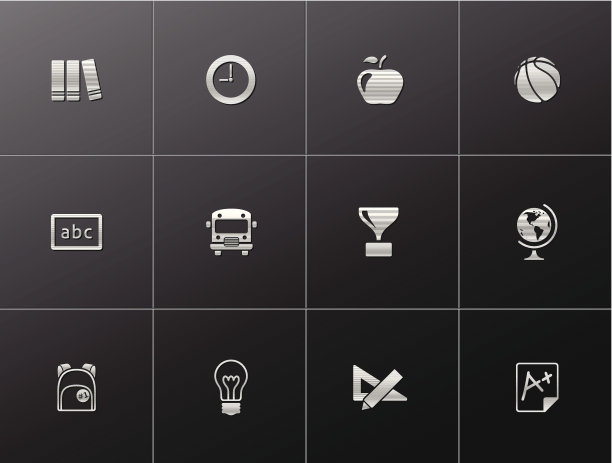 金属图标-学校图片下载