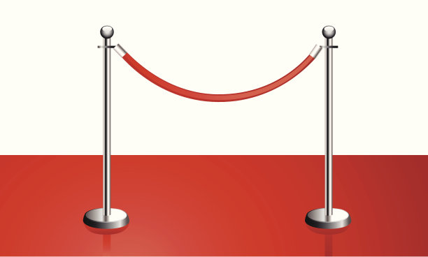 便携式丝绒绳障图片下载