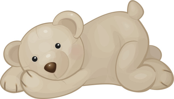 矢量可爱熊孤立。图片下载