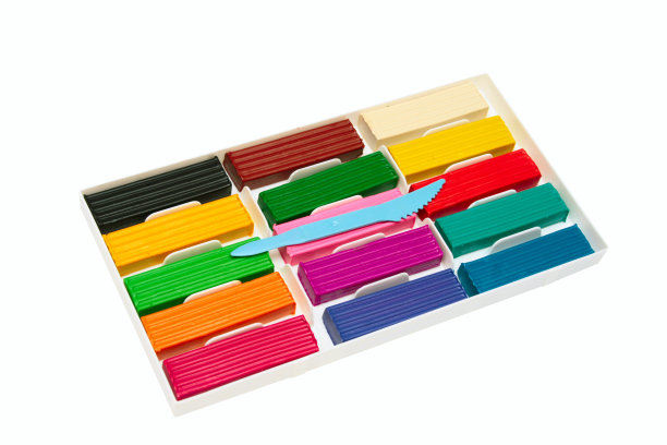 颜色的橡皮泥。图片下载