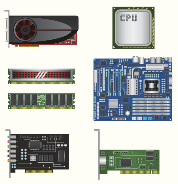 电脑零件组图片下载