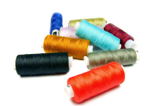 五颜六色的线程。图片下载
