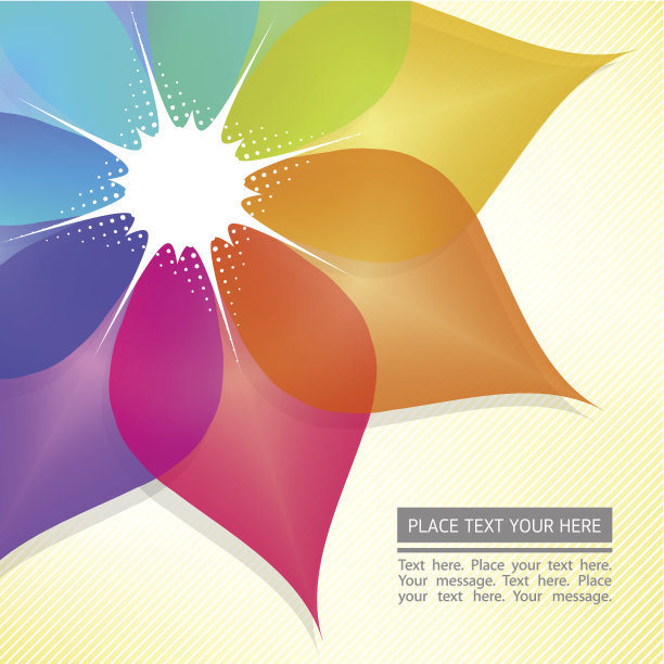 五彩缤纷的花朵图案图片下载