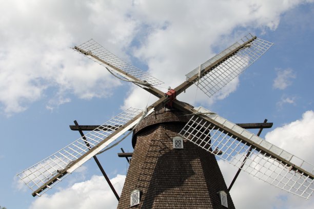 荷兰式风车图片下载