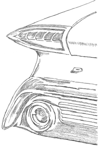 左尾鳍，老爷车图片下载