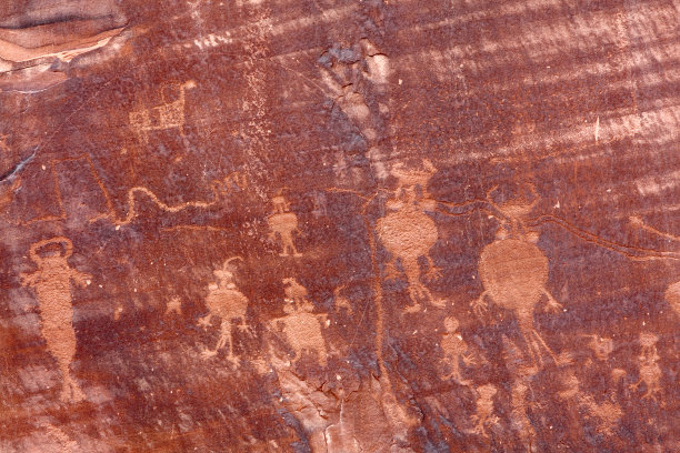 印第安人的岩画图片下载