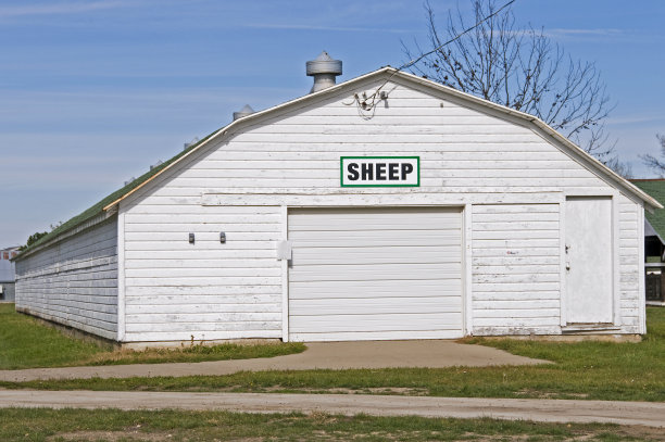 农展会现场的羊房图片下载