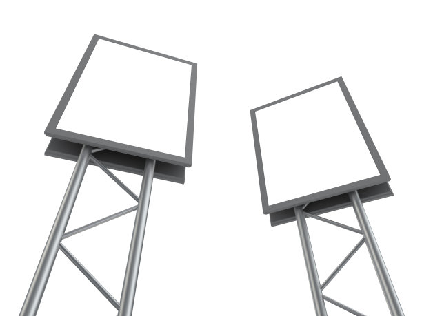 空白广告看板透视图片下载
