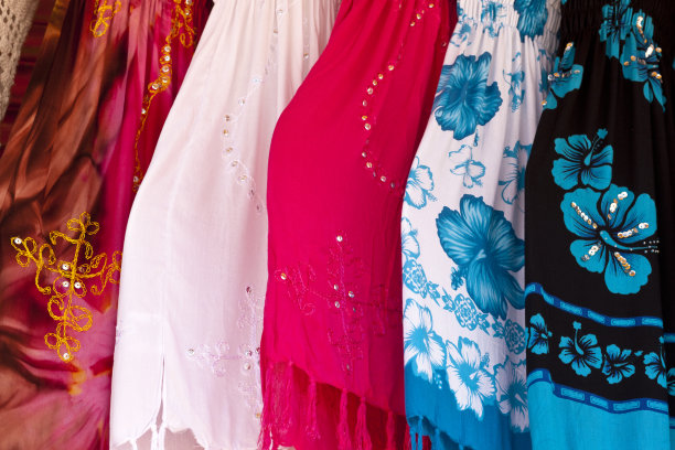 围巾在市场展示图片下载