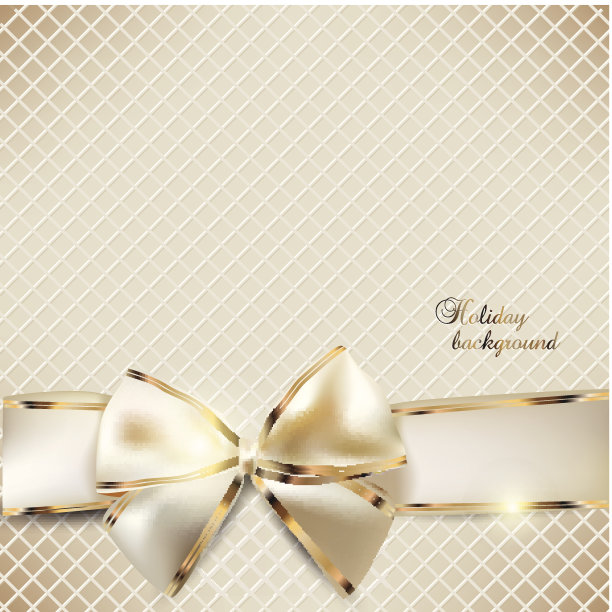 带彩带的节日横幅。向量的背景。图片下载