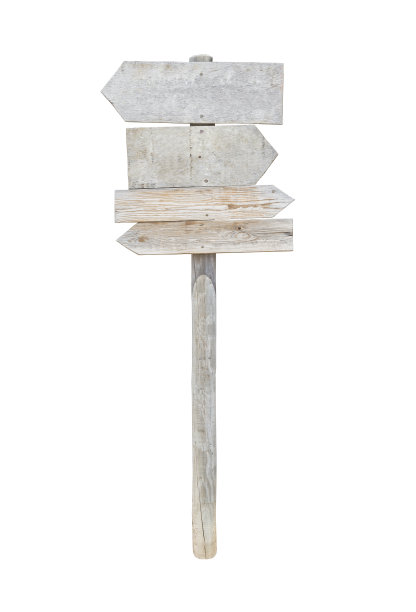 古老的木制箭头标志图片下载