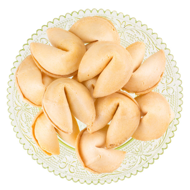 盘子里的幸运饼干图片下载