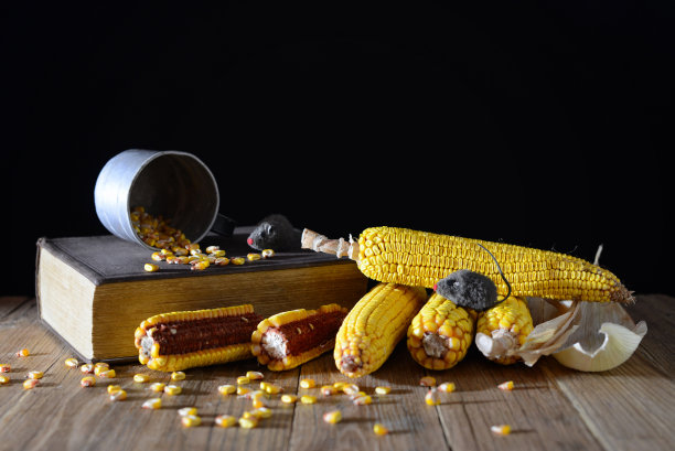 玉米和书图片下载