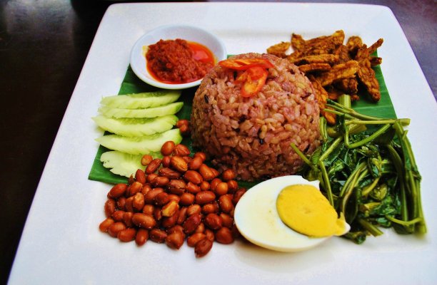 马来西亚美食-素食炒饭图片下载