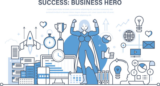 成功的工作，沟通，处理同事和伙伴，领导力图片下载