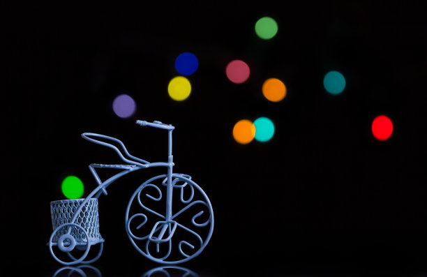 蓝色的自行车图片下载