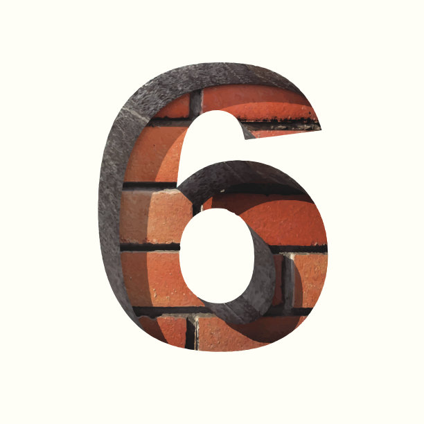 矢量砖切割图6。粘贴到任何背景图片下载