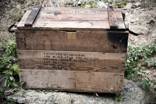 古董木炸弹盒图片下载