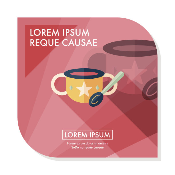 婴儿食品碗扁平图标与长阴影，eps10图片下载