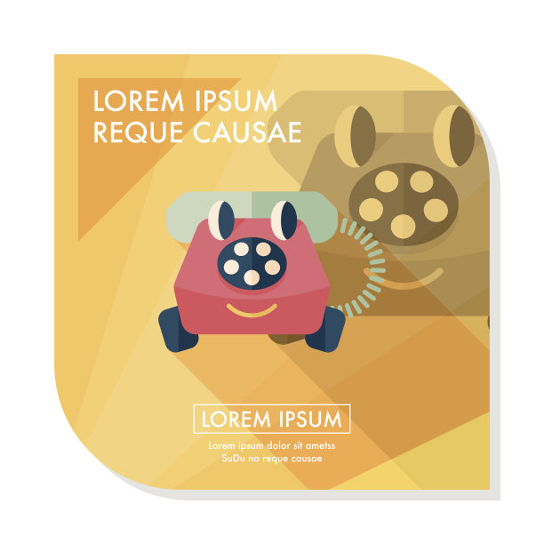 玩具手机平板图标与长影子，eps10图片下载