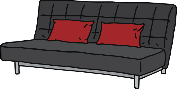 黑色的沙发图片下载