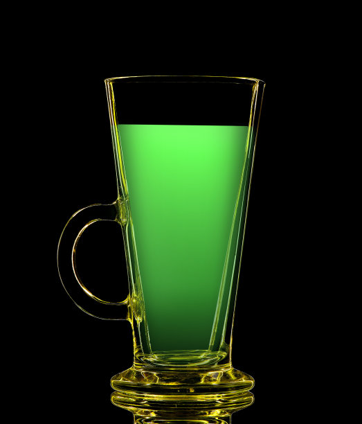 彩色玻璃的剪影拍摄在黑色图片下载