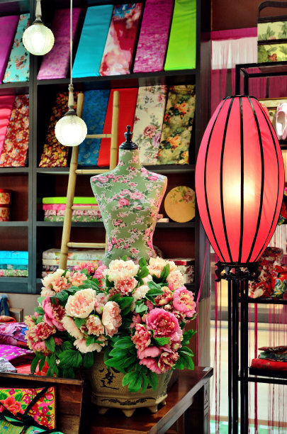 中国传统布艺店图片下载