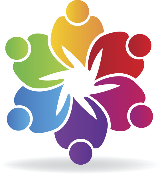 团队合作人手牵慈善友谊名片素材图片