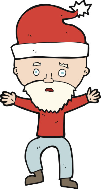 准备过圣诞节的卡通男人图片下载