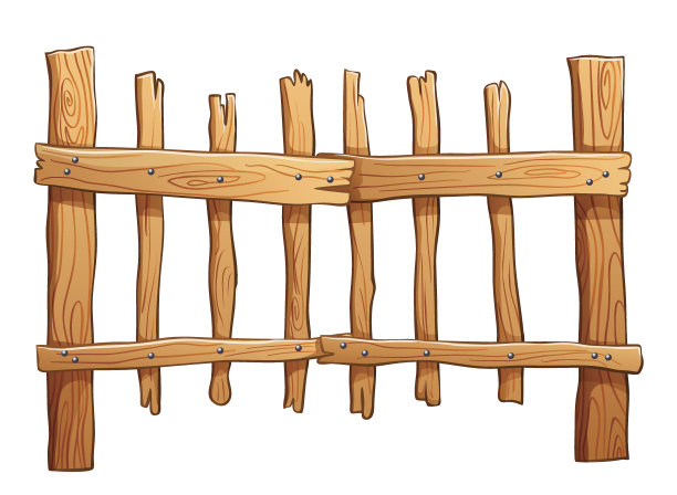 木制栅栏图片下载