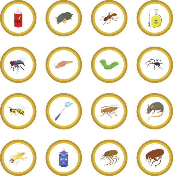 昆虫图标圈图片下载