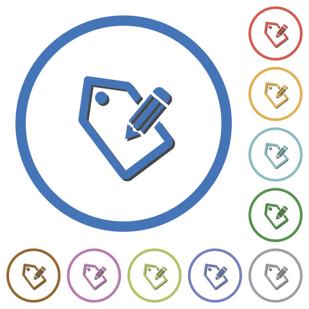 用带有阴影和轮廓的铅笔图标进行标记图片下载