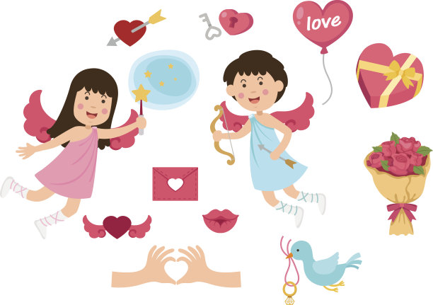 丘比特,情人节,说明。图片下载