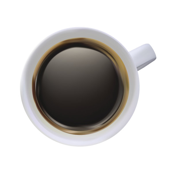 瓷质白色咖啡杯图片下载