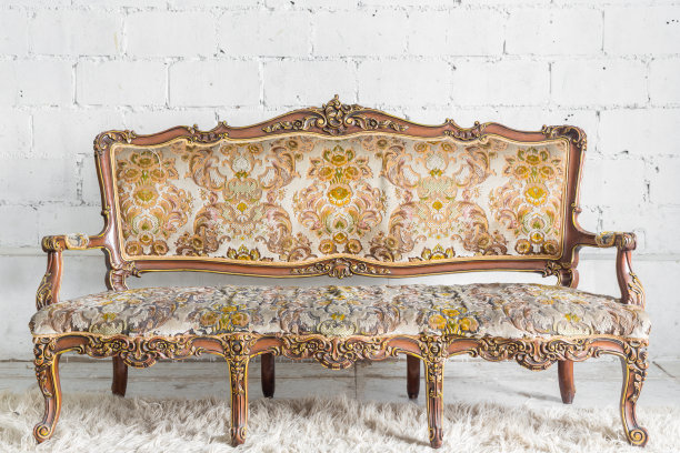 古董沙发床图片下载
