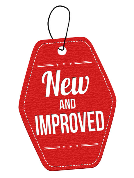新的和改进的标签或价格标签图片下载